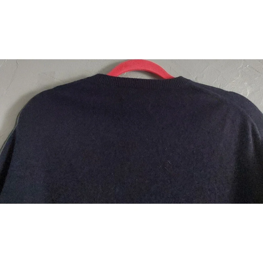BLACK  BROWN 1826 Sweater Men Size L/G,100% Cashmere,Blue Marine, Very Soft,good